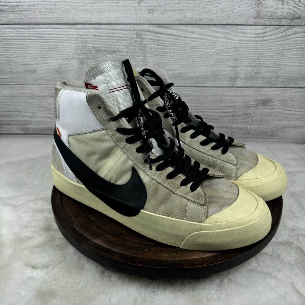 Men’s “off white”X Blazer mid “the ten” size 11